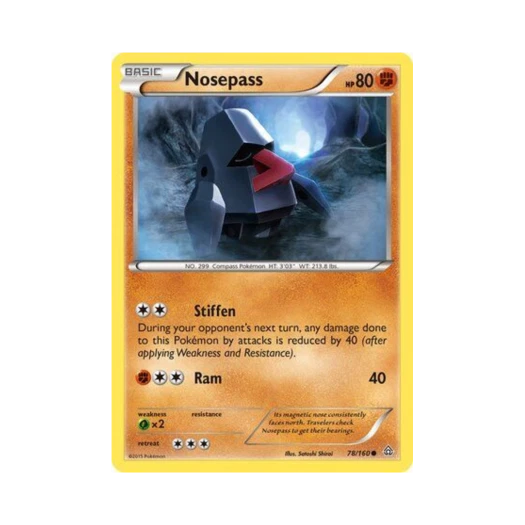 Pokemon TCG Nosepass C Primal Clash (English Ver.)