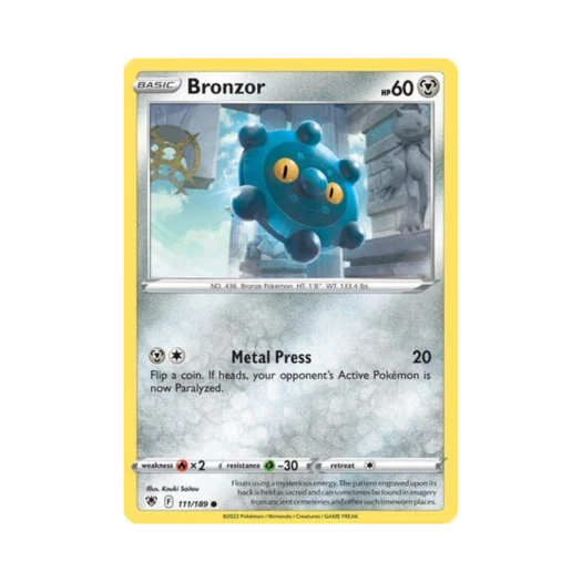 Pokemon TCG Bronzor C Astral Radiance (English Ver.)