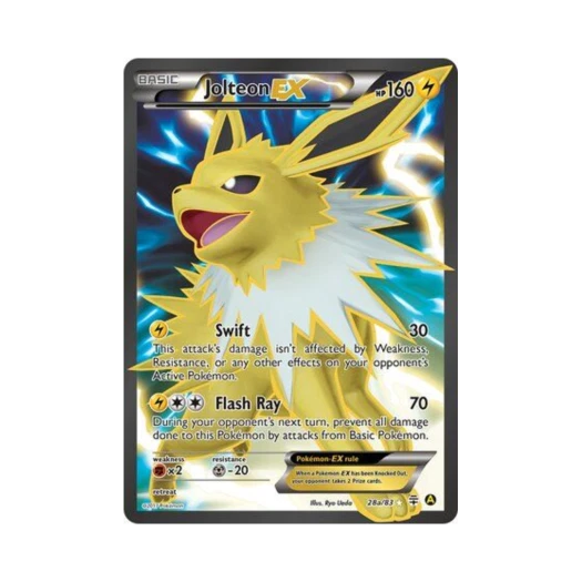 포켓몬 TCG 쥬피썬더 ex RU 옐로우 A 얼터네이트 (영문판)