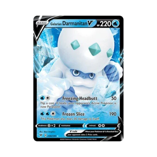 포켓몬 TCG 가라르 불비달마 V HRV 비비드 볼티지 (영문판)
