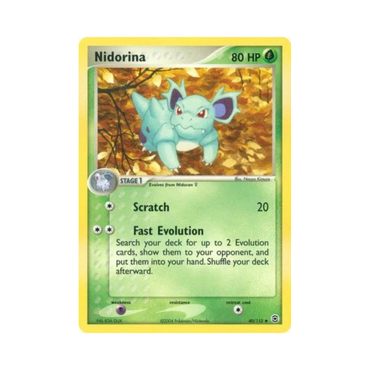 Pokemon TCG Nidorina U EX FireRed & LeafGreen (English Ver.)