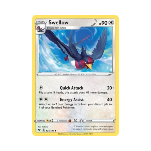 포켓몬 TCG 스왈로 U 비비드 볼티지 (영문판)