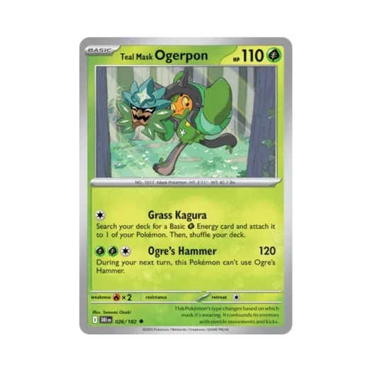포켓몬 TCG 오거폰 벽록의 가면 U 데스티니드 라이벌스 (영문판)