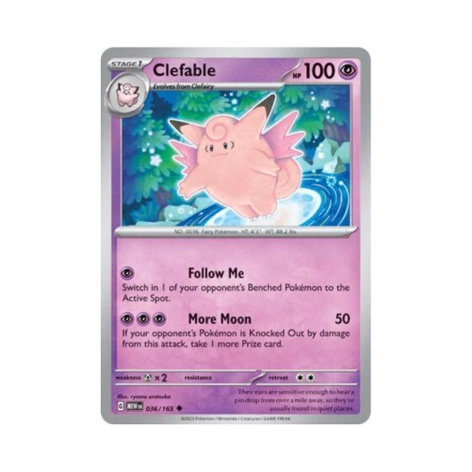 Pokemon TCG Clefable U Scarlet & Violet 151 (English Ver.)