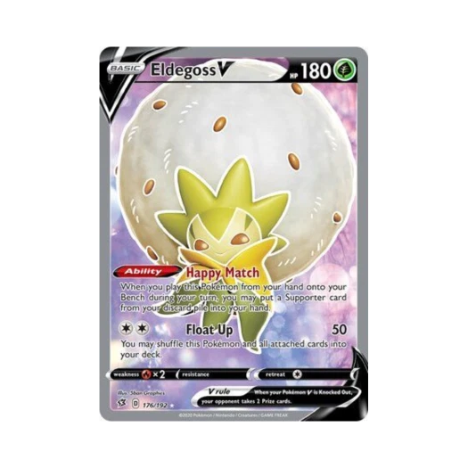 포켓몬 TCG 백솜모카 V RU 레벌 크래시 (영문판)