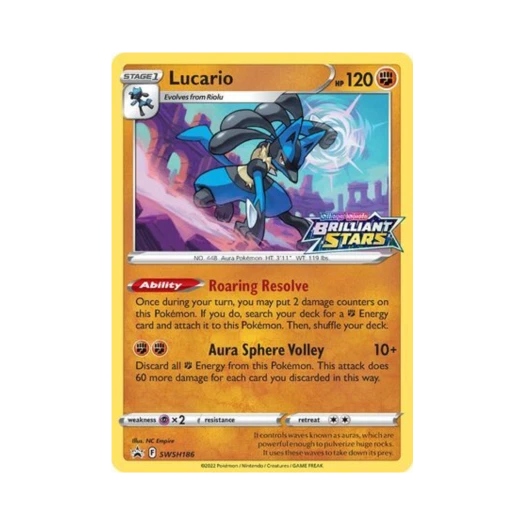 포켓몬 TCG 루카리오 P 소드 & 실드 프로모카드 (영문판)