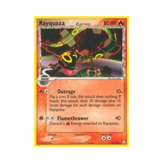 Pokemon TCG Rayquaza R EX Holon Phantoms (English Ver.)