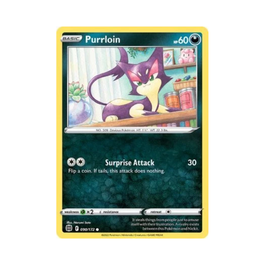 Pokemon TCG Purrloin C Brilliant Stars (English Ver.)