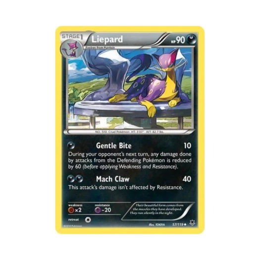 Pokemon TCG Liepard U Phantom Forces (English Ver.)