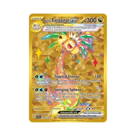 포켓몬 TCG 알로라 나시 ex HR 서징 스파크 (영문판)