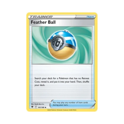 포켓몬 TCG 페더볼 U 아스트랄 레디안스 (영문판)