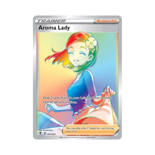 포켓몬 TCG 아로마 아가씨 RR 이볼빙 스카이즈 (영문판)