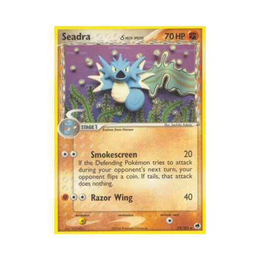 포켓몬 TCG 시드라 R EX 드래곤 프론티어스 (영문판)