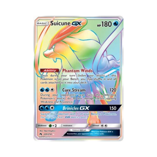 포켓몬 TCG 스이쿤 GX RR 로스트 썬더 (영문판)