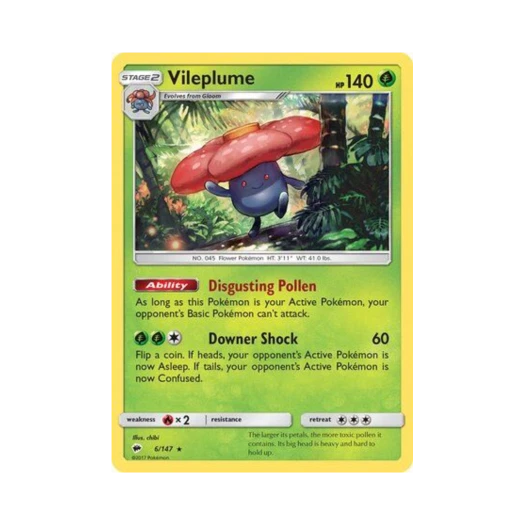 Pokemon TCG Vileplume RH Burning Shadows (English Ver.)
