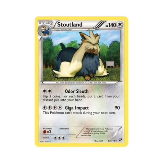 포켓몬 TCG 바랜드 R 블랙 & 화이트 (영문판)