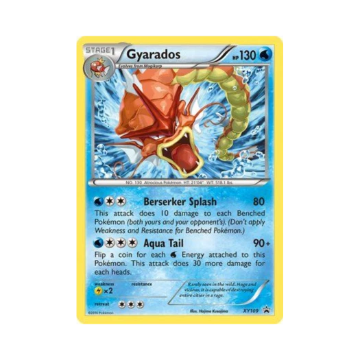 포켓몬 TCG 갸라도스 P XY 프로모 카드 (영문판)