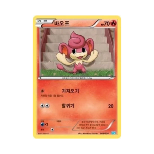 포켓몬 TCG 바오프 BW 퍼스트 세트 물의 진화 (한글판)