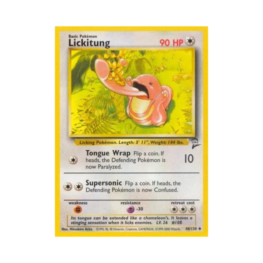 Pokemon TCG Lickitung U Base Set 2 (English Ver.)
