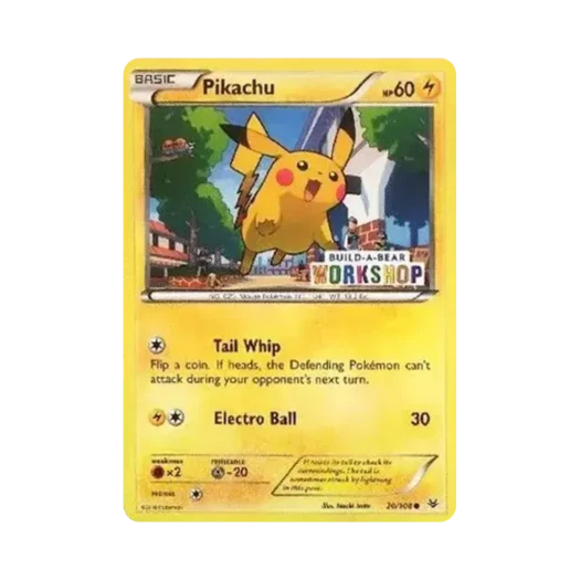 포켓몬 TCG 피카츄 C 빌드어베어 워크숍 한정 프로모 카드 (영문판) 카드 이미지
