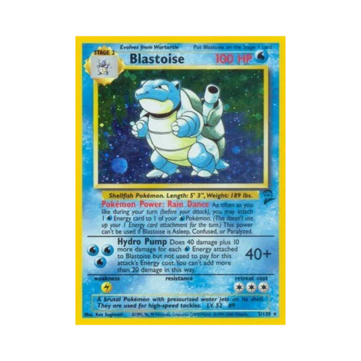 Pokemon TCG Blastoise Base Set 2 (English Ver.)
