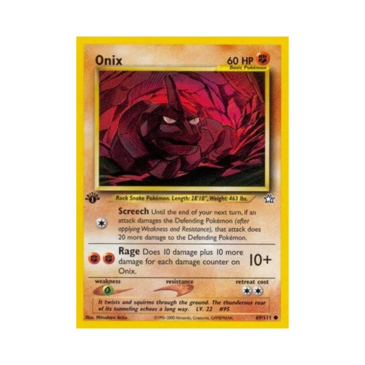 포켓몬 TCG 롱스톤 C 네오 제네시스 (영문판)