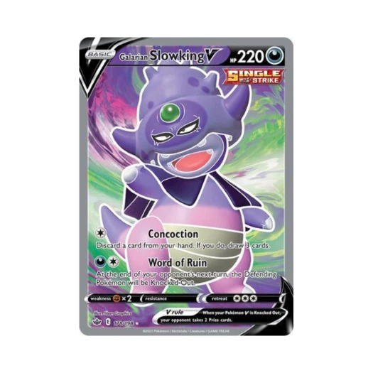 Pokemon TCG Galarian Slowking V RU Chilling Reign (English Ver.)