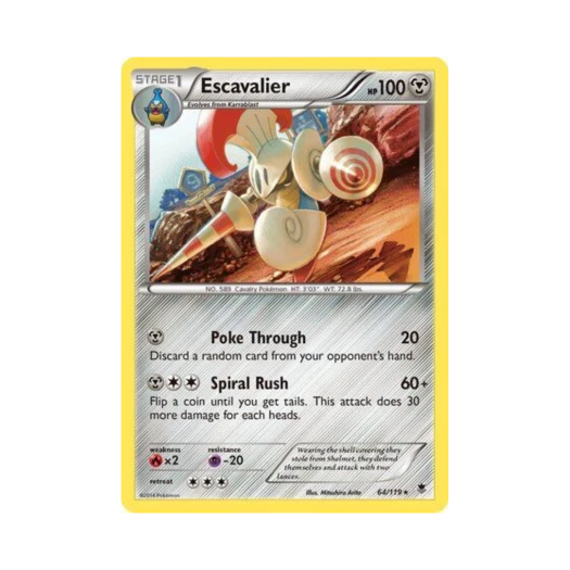 Pokemon TCG Escavalier R Phantom Forces (English Ver.)