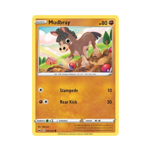 포켓몬 TCG 머드나기 C 소드 & 실드 (영문판)