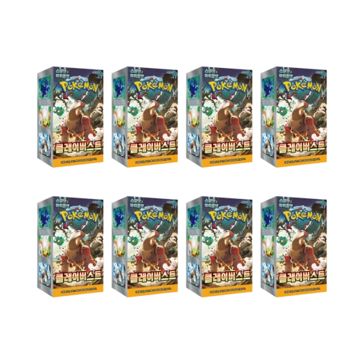 포켓몬 TCG 스칼렛 & 바이올렛 확장팩 클레이 버스트 박스 8박스 (총 240팩/한글판)