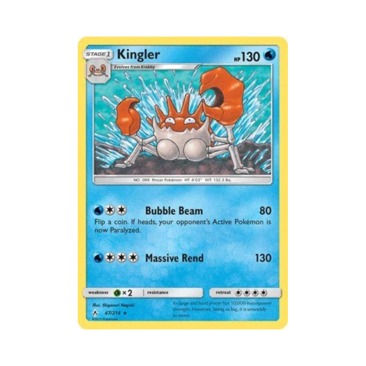 포켓몬 TCG 킹크랩 R 언브로큰 본즈 (영문판)
