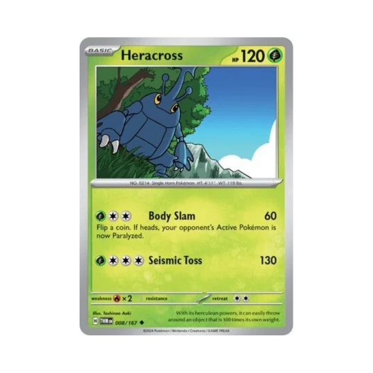 포켓몬 TCG 헤라크로스 U 트와일라잇 마스커레이드 (영문판) 카드 이미지