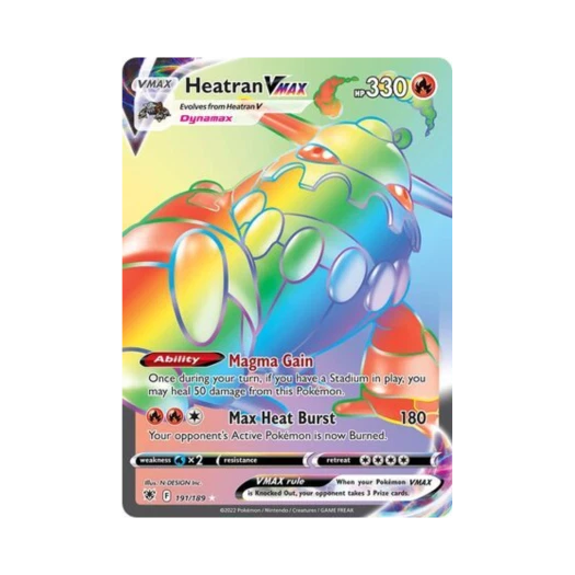 Pokemon TCG Heatran VMAX RR Astral Radiance (English Ver.)