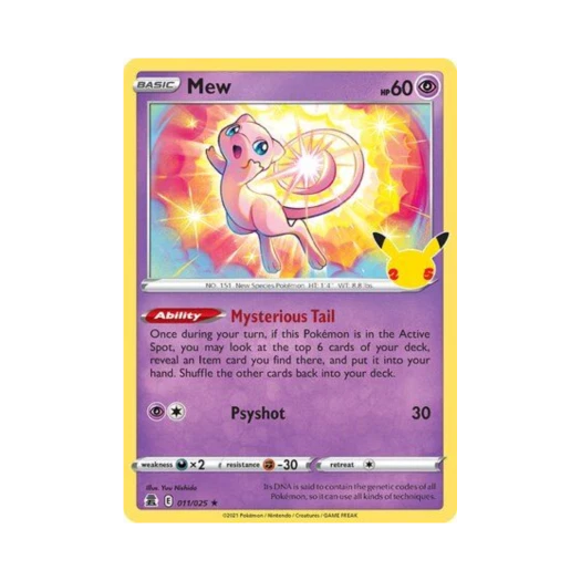포켓몬 TCG 뮤 RH 셀레브레이션즈 (영문판)