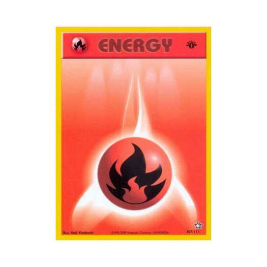 Pokemon TCG Fire Energy Neo Genesis (English Ver.)