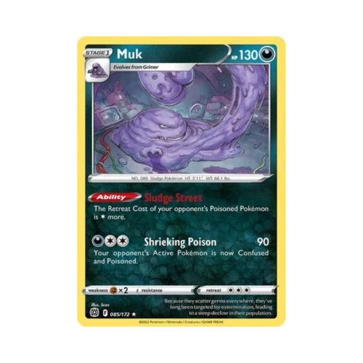 Pokemon TCG Muk R Brilliant Stars (English Ver.)
