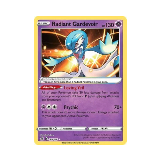 Pokemon TCG Radiant Gardevoir RR Lost Origin (English Ver.)