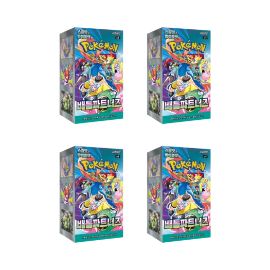 포켓몬 TCG 스칼렛 & 바이올렛 확장팩 배틀 파트너즈 4박스 (총 120팩/한글판) 카드 이미지