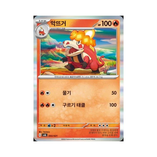 포켓몬 TCG 악뜨거 미러 스칼렛&바이올렛 스타터 세트 ex 뜨아거&전룡 ex (한글판)