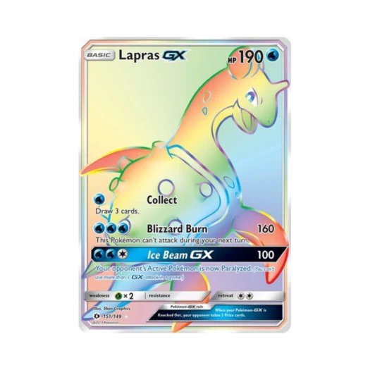 포켓몬 TCG 라프라스 GX RR 썬 & 문 (영문판)