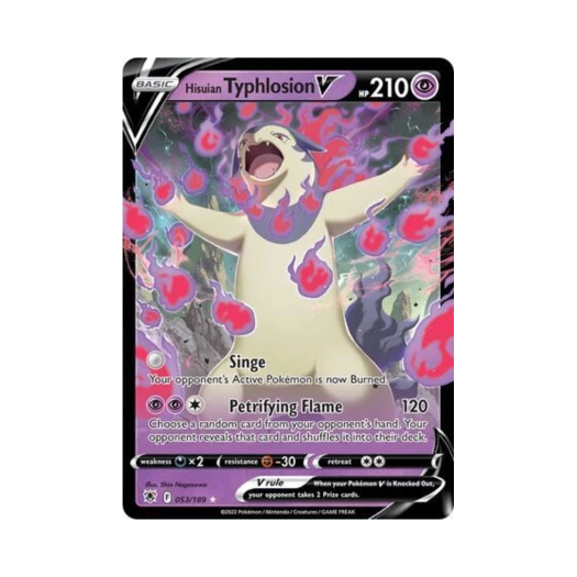 포켓몬 TCG 히스이 블레이범 V HRV 아스트랄 레디안스 (영문판)