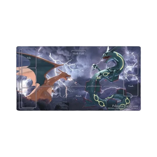 포켓몬 TCG 카드 게임 러버 플레이매트 리자몽 Vs 레쿠쟈 상품 이미지