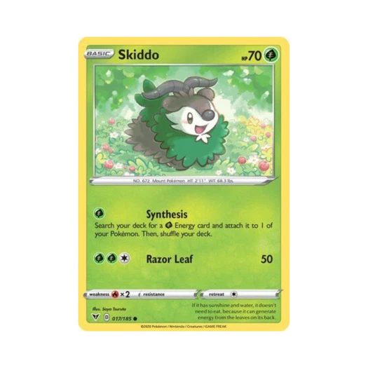 Pokemon TCG Skiddo C Vivid Voltage (English Ver.)