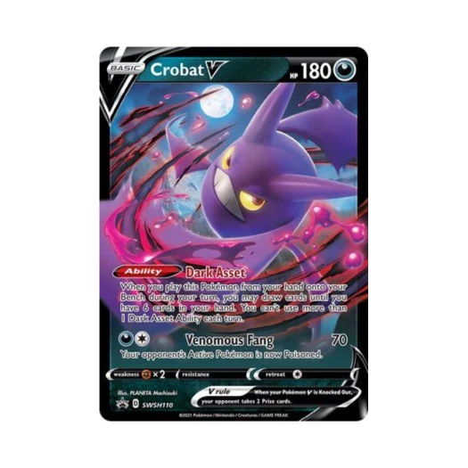 포켓몬 TCG 크로뱃 V P 소드 & 실드 프로모카드 (영문판)