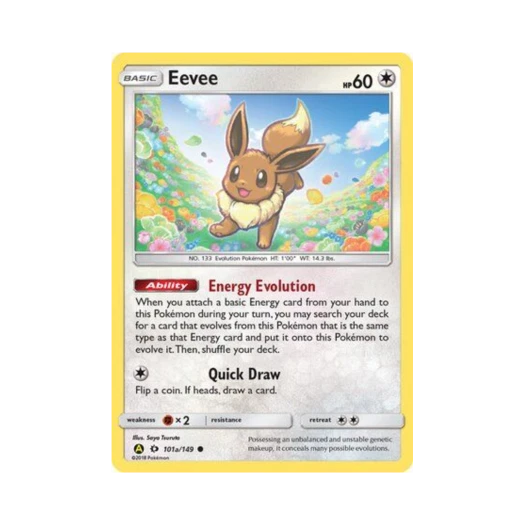 Pokemon TCG Eevee C Yellow A Alternate (English Ver.)