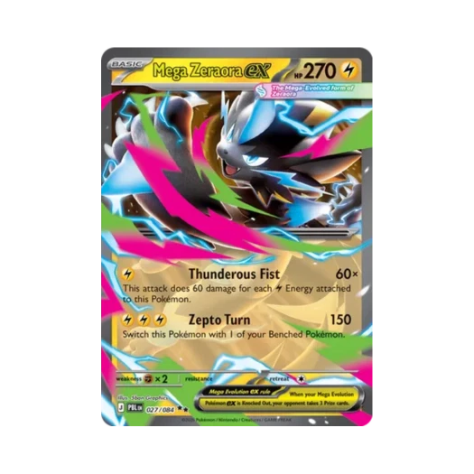 포켓몬 TCG 메가 제라오라 ex RR 피치 블랙 (영문판) 카드 이미지