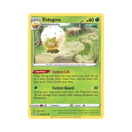 Pokemon TCG Eldegoss RH Evolving Skies (English Ver.)
