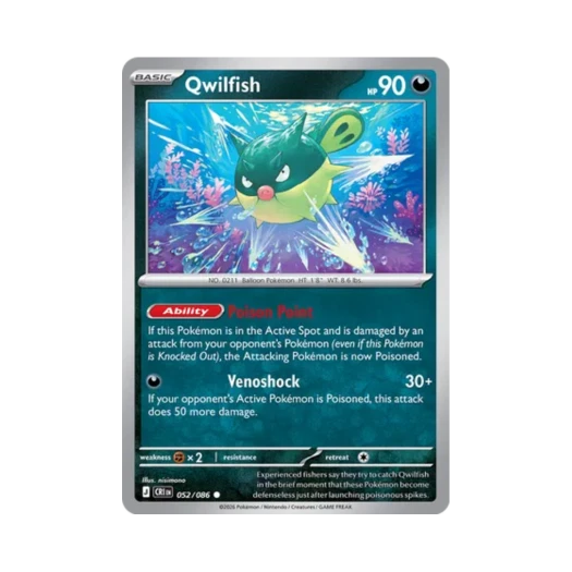 Pokemon TCG Qwilfish C Chaos Rising (English Ver.)