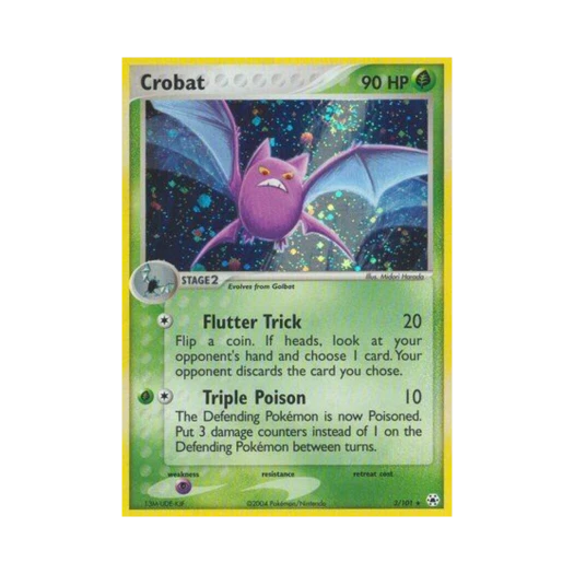 포켓몬 TCG 크로뱃 RH EX 히든 레전드 (영문판)