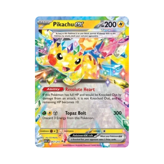 포켓몬 TCG 피카츄 ex DR 메가 에볼루션 어센드 히어로즈 (영문판)